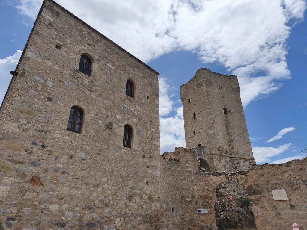 Stone tower houses in Old Kardamyli, Messinia