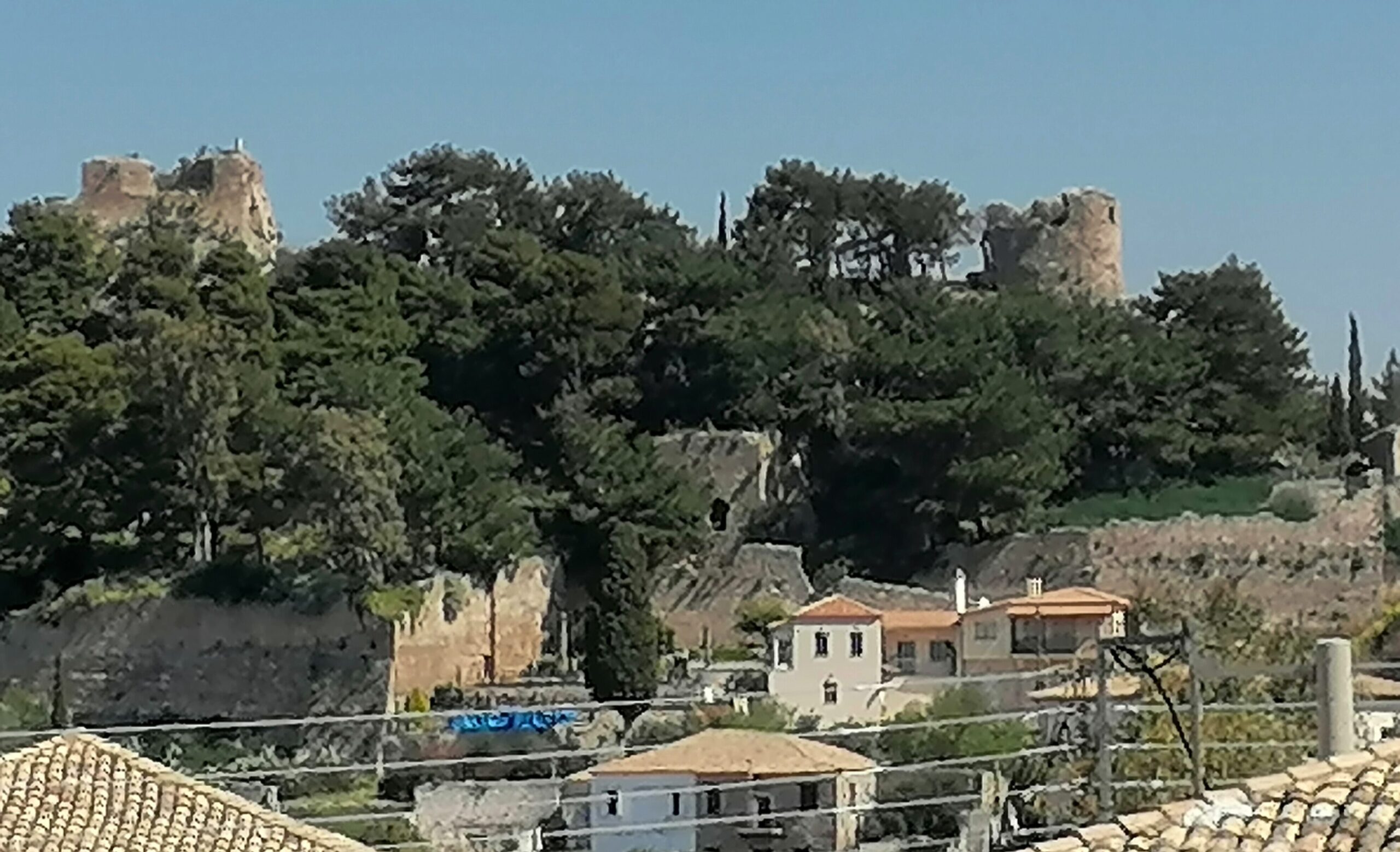Castle of Kyparissia overlooking the Upper Town