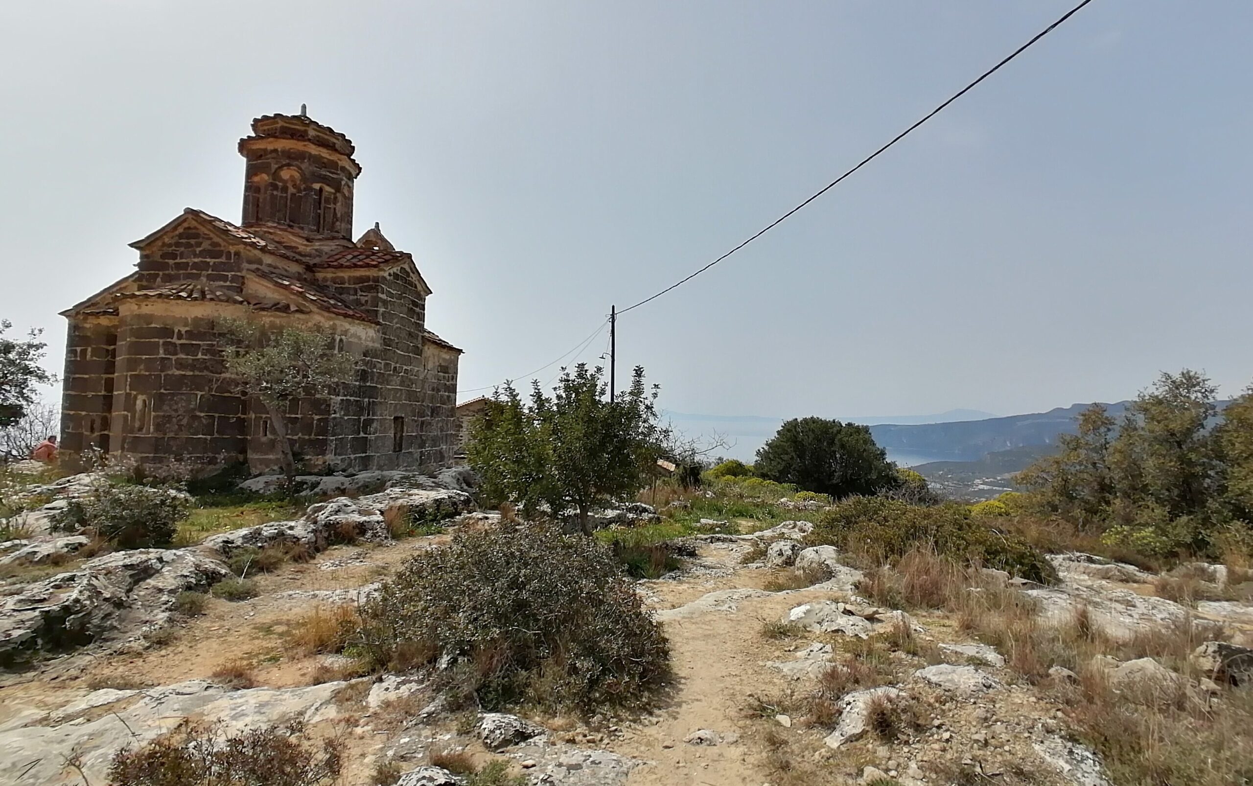 Agia Sofia above Kardamyli with views towards the Messinian Gulf