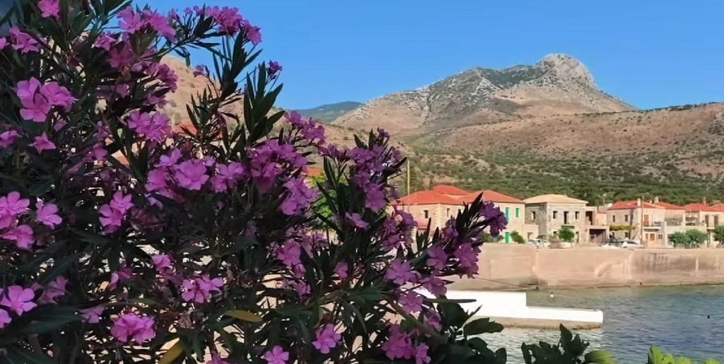 Trachila village on the Mani coast in Messinia