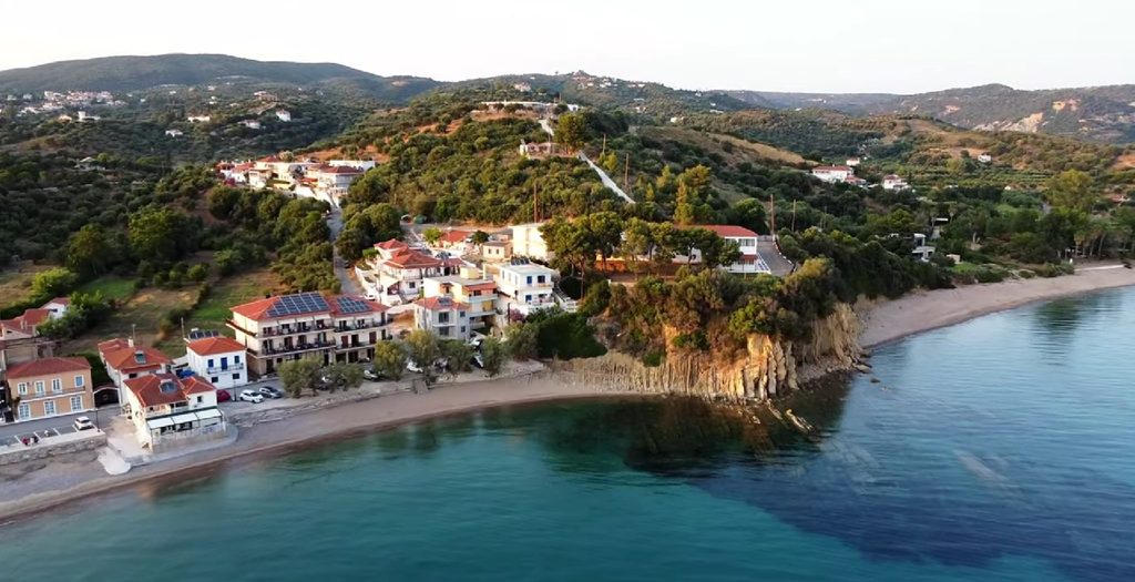 Finikoynta village and beach on the Messinian coast