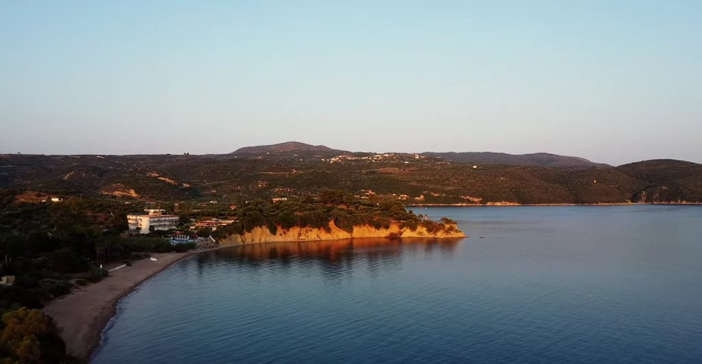 Beach near Finikoynta on the southern coast of Messinia