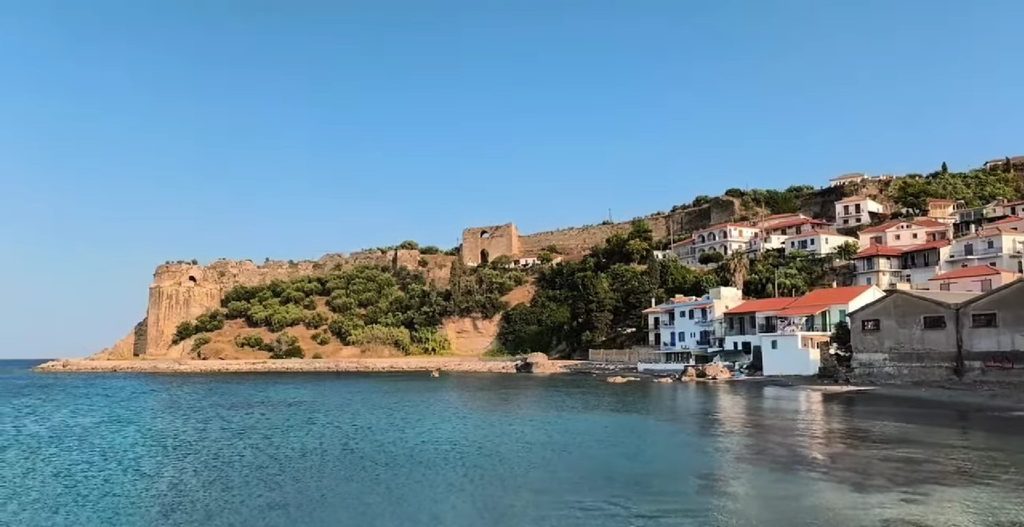 Koroni waterfront and castle in Messinia