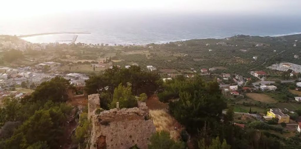 View from Kyparissia Upper Town towards the Ionian Sea