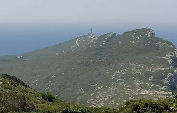 Lighthouse on Sapienza island in Messinia