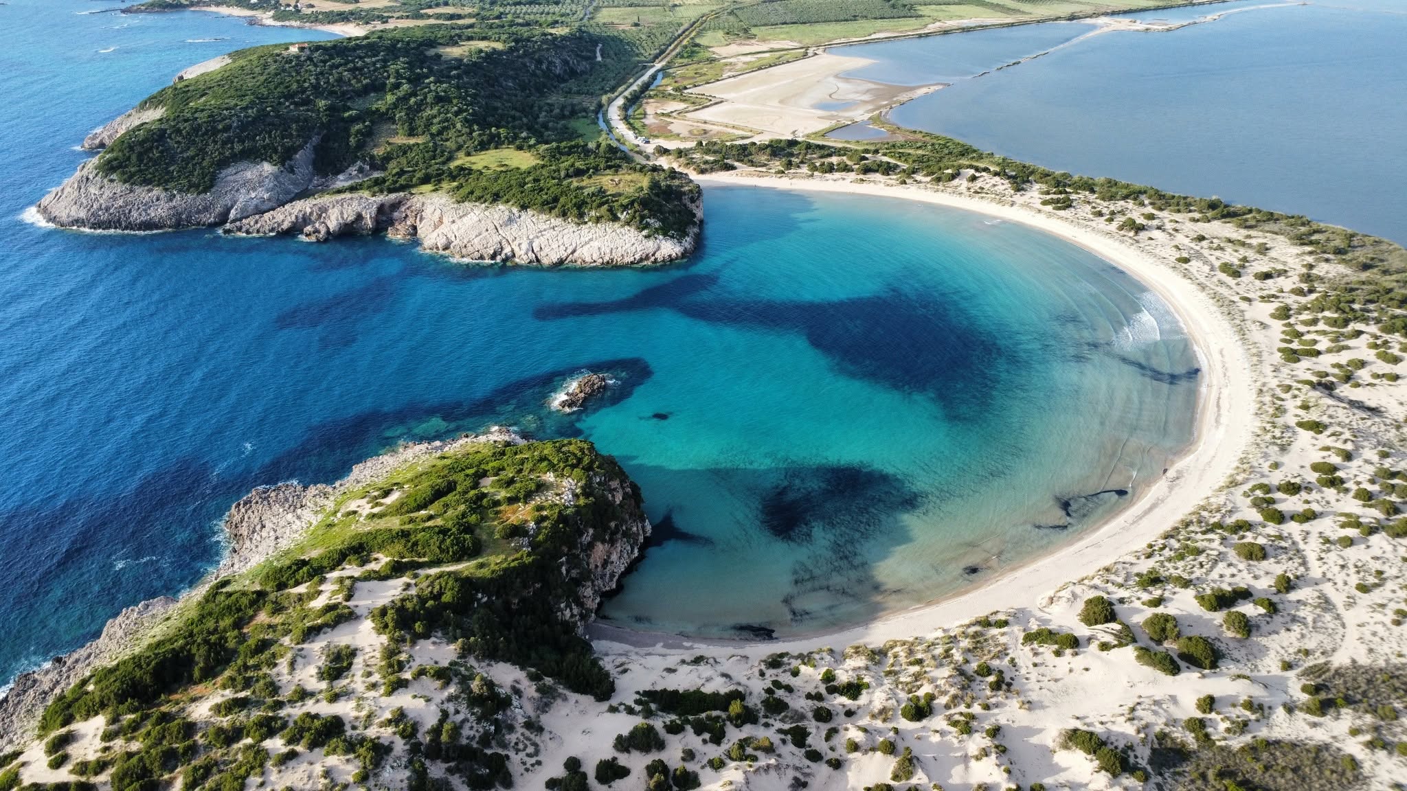 Voidokilia Beach – Messinia’s Iconic Horseshoe-Shaped Beach