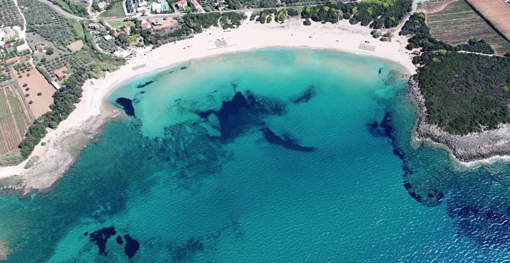 Lagouvardos Beach seen from above